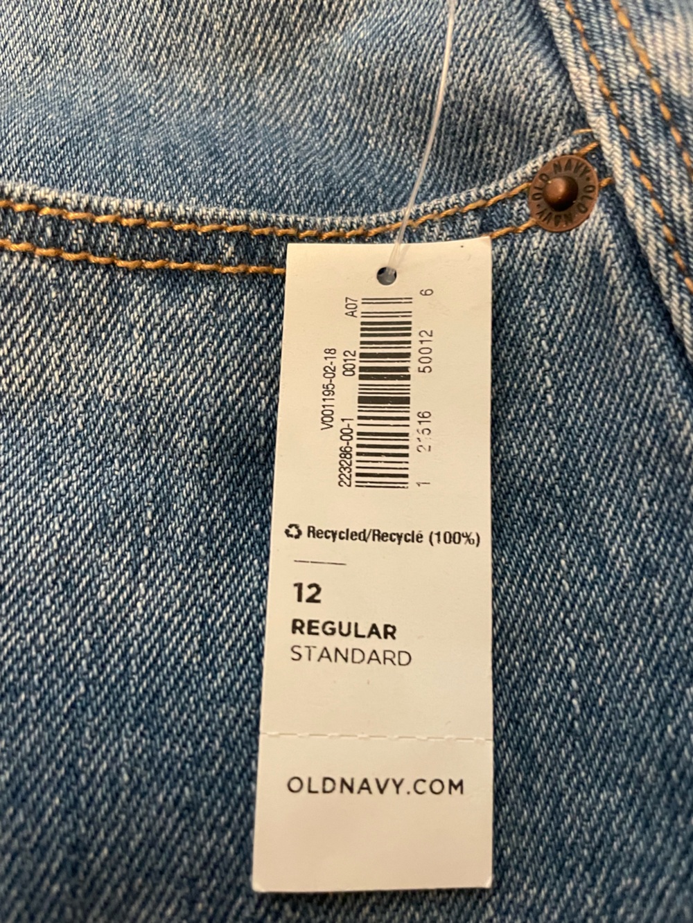 Old Navy Denim Mini Skirt Size 12 NWT cotton - Picture 2 of 4
